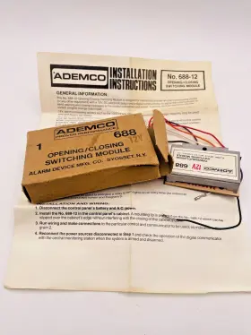 688-12 ADEMCO Closing Switching Module Volt Manual