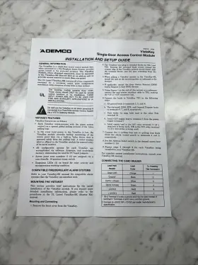 781410337145 ADEMCO Honeywell Vistakey #3