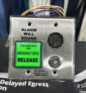 DE-1 ALARM CONTROLS Exit Station
