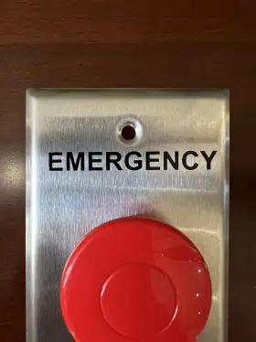 PBM1 ALARM CONTROLS Single Gang Momentary Panic Steel #2