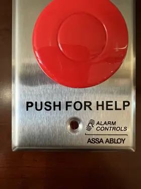 PBM1 ALARM CONTROLS Single Gang Momentary Panic Steel #3