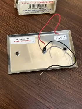 RP-28 ALARM CONTROLS Single Gang Remote Wall Plate Led #2