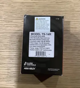 TS-14R ALARM CONTROLS Push Exit Pneumatic #2