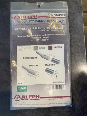 DC-1631W ALEPH Alarm Contacts Gap Recessed Recess Press