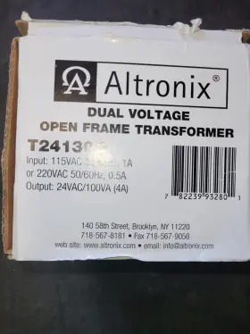 T24130D ALTRONIX Dual Voltageopen Frametransformer