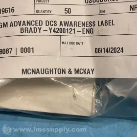 Y4200121-ENG BRADY Bag Advanced Dcs Awareness Labels Fnob Gm
