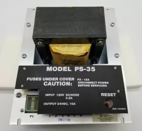 PS-35 CERBERUS PYROTRONICS Power Supply Nameplate