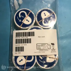IS6011-PB CLARION SAFETY SYSTEMS Bag Lock Electrical Labels