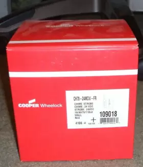 109018 COOPER Wheelock Chime Strobe Wall Nos