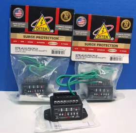 DTK-4LVLPSCPLV DITEK Voltage Surge Protector Terminal Strip