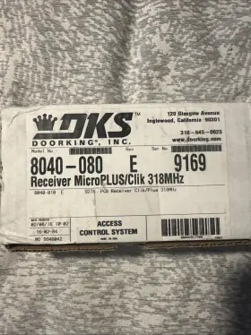 9946042 DOORKING Dks Receiver Microplus Clik Access Control