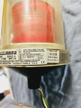 225XST ELECTRARAY Federal Signal Hazadous Strobe Light #3