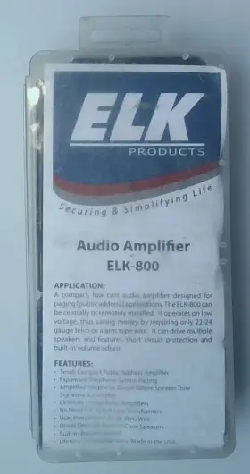 ELK-800 ELK Audio Amplifier Watts Vdc