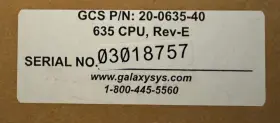 20-0635-40 GALAXY Cpu Box #2