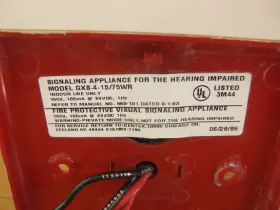 GXS-4-15-75WR GENTEX Fire Alarm Strobe Light Hearing Impaired #2