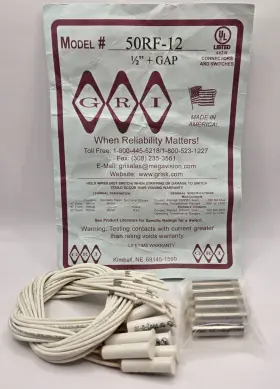 50RF-12 GRI Recessed Recess Gap Hardwired Alarm Contacts