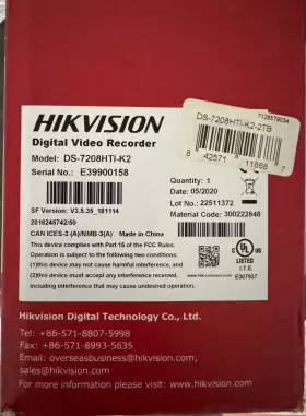 DS-7208HTI-K2 HIK VISION Digital Video Recorder Setting #2