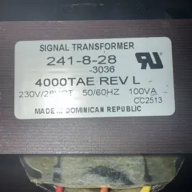 241-8-28 HONEYWELL Firelite Notifier Panel Power Transformer