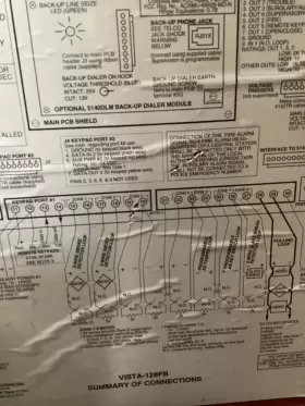 V128FB HONEYWELL Vista Fire Burg Panel Great Defaulted #3
