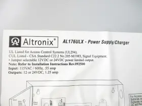KNOX090057354-AL176ULX INDUSTRIAL MRO Altronix Unmp #3