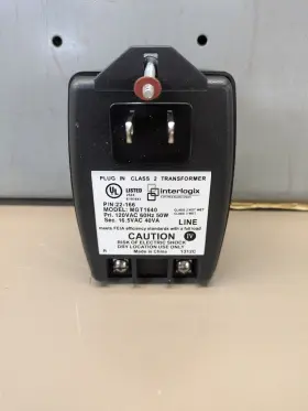120-8511 INTERLOGIX Plug Transformer