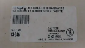 13-046 ITI Exterior Siren Speaker Maxiblaster Nos