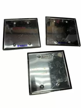 27C8 LEVITON Outlet Box Cover Steel Wall Plate #2