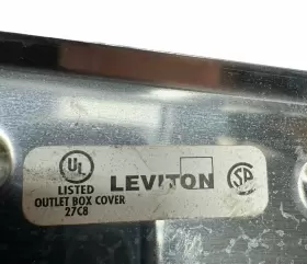 27C8 LEVITON Outlet Box Cover Steel Wall Plate #3