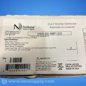 D900-DD NATIONAL TIME Rmt Led Fire Alarm Fnob