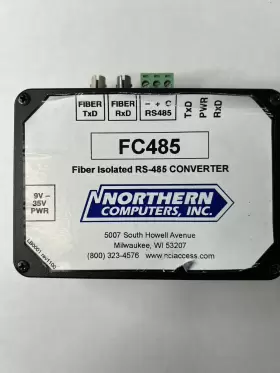 FC485 NORTHERN COMPUTERS Fiber Isolated Converter Transceiver