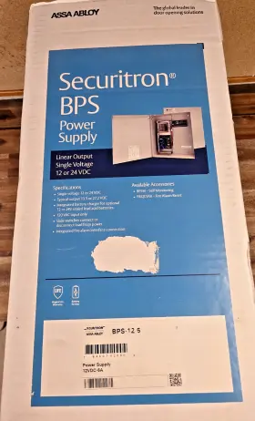 BPS-12-6 SECURITRON Boxed Power Supply