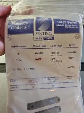1045T SENTROL Bag Magnetic Contacts Gap Distance #2