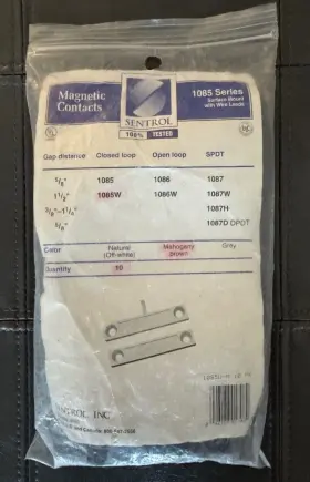 1085W SENTROL Magnetic Contacts Gap Distance Mahogany