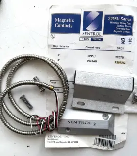 2207AU SENTROL Magnetic Contact Overhead Roll Up Door Alarm