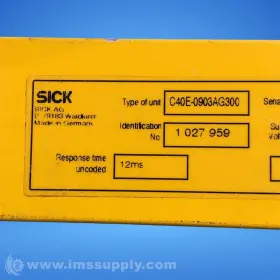 C40E-0903AG300 SICK Safety Light Curtain Usip #2