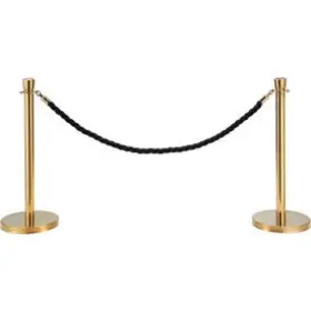 269386BK SIM SUPPLY BLOCKED BRAND Braided Rope Ends Post