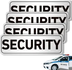 HIJ-SKYYGEMM-13 SKYYGEMM Security Car Magnetic Signs