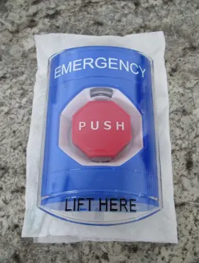 SS2422 STI Emergency Push Stopper Station Shield