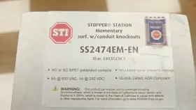 SS2474EM-EN STI Stopper Station Emergency Knockouts