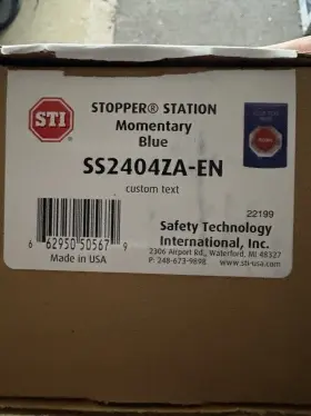 SS404ZA-EN STI Safety Medical Emergency Cover Stopper Statio