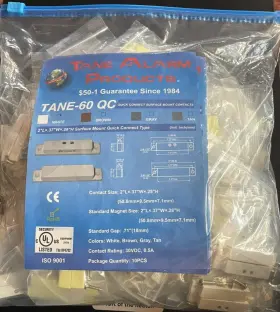 TANE-60 TANE ALARM PRODUCTS Mount Magnetic Contacts Qc
