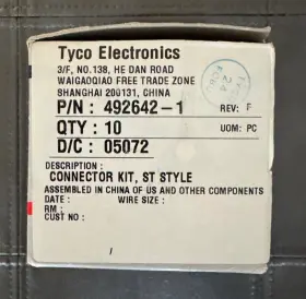 492642-1 TYCO Connector Simplex Kit #3