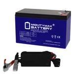 Mighty Max 12v 9ah Gel F2 Battery Compatible With Altronix Smp10c12x + Chrgr. Fixed Price $44.99.