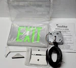 Isolite Tl2 Led Exit Sign Ac 110/277v Universal Mount Green Aluminum Two Mounts. Fixed Price $156.99.