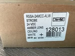 Cooper Wheelock Rssa-24mcc-alw-strobe 24 Vdc Amber Lens Ceiling White -. Fixed Price $21.99.