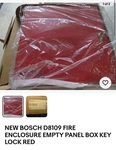 New Bosch D8109 Fire Enclosure Empty Panel Box Key Lock Red. Fixed Price $125.00.