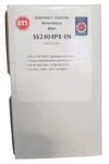 Sti Ss2404px-en Blue No Cover Momentary Stopper Station, "push To Exit" Label. Fixed Price $59.50.