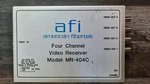 Afi American Fibertek Inc - 4-channel Video Receiver Module Mr-404c-12vdc. Fixed Price $159.00.
