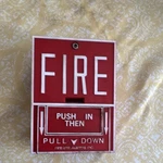 Fire-lite Alarms Bg10 Manual Fire Alarm Box Pull Station Push In Down. Fixed Price $22.42.