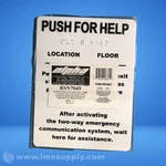 Alpha Communications Rsn7049 Push For Help Wall Sign Fnfp. Fixed Price $87.72.